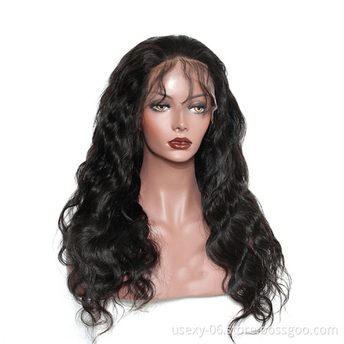 Virgin Brazilian Cuticle Aligned Hair 150 Density Virgin Raw Hair Full Lace Human Hair Wig